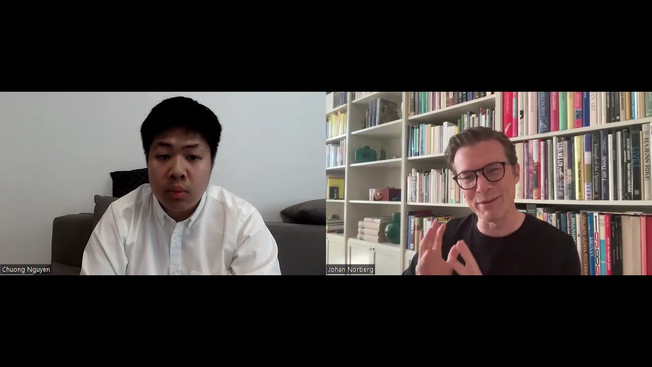 Episode 397 - Interview with Johan Norberg (Author, Senior Fellow - Cato Institute) episode artwork