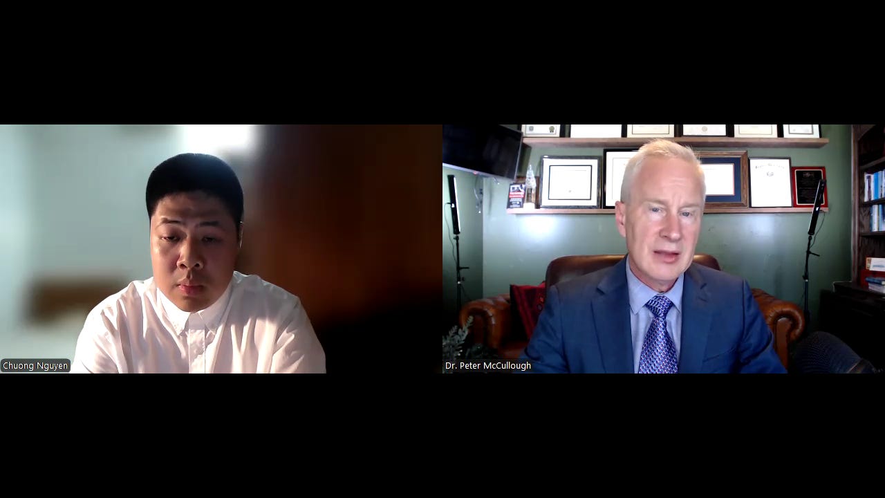 Episode 404 - Interview with Dr. Peter McCullough (Cardiologist, Co-author - The Courage to Face COVID-19) episode artwork