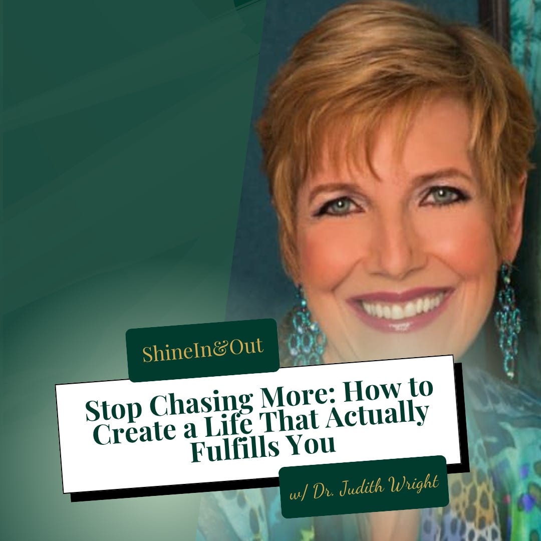 Stop Chasing More: How to Create a Life That Actually Fulfills You