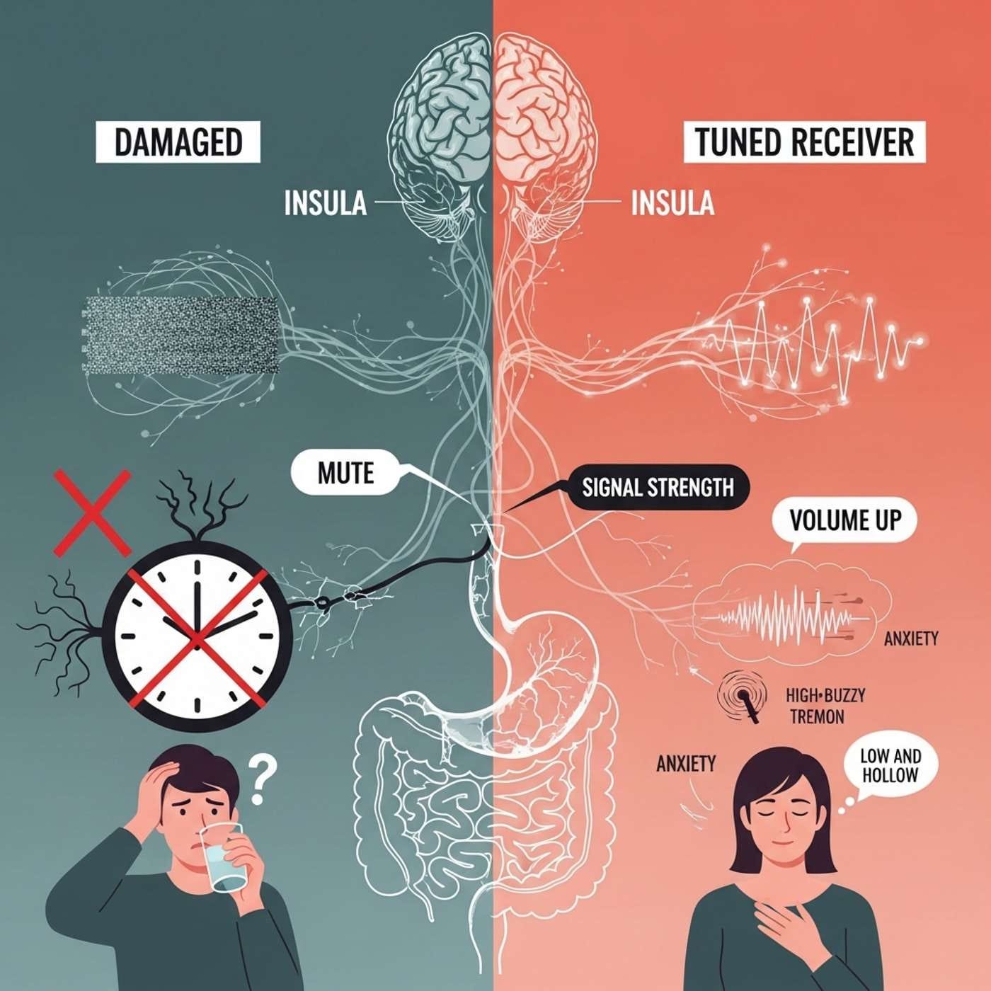 Why You Can't Tell When You're Hungry: The Neuroscience Of Interoception & The Intuitive Eating Trap