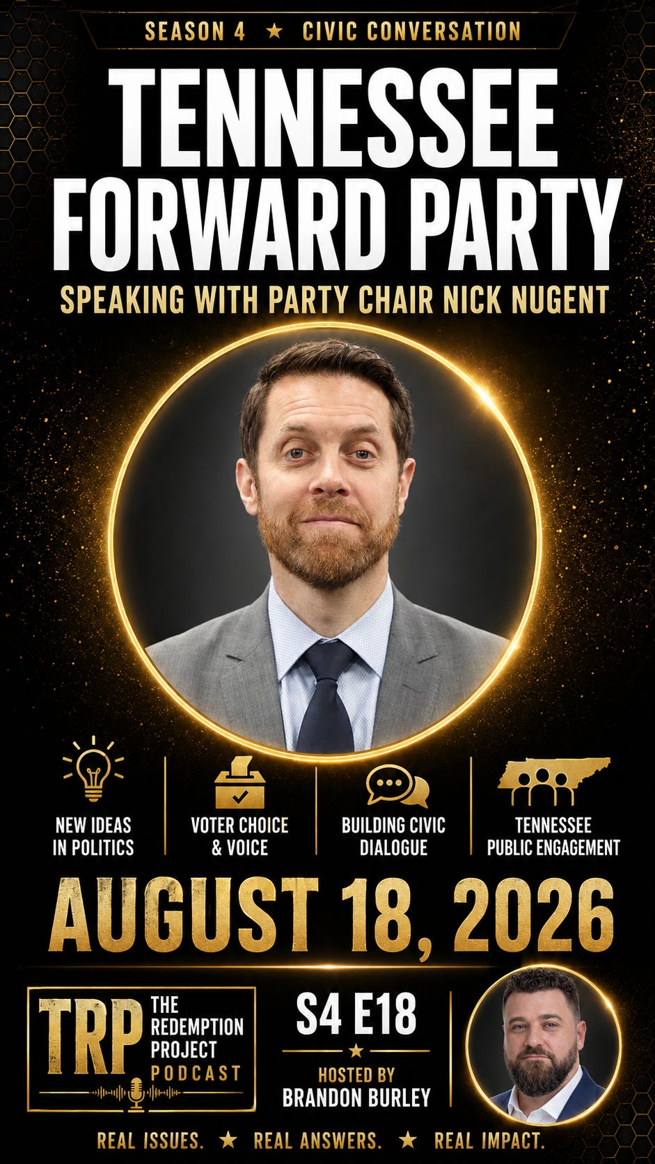 Tennessee Forward Party Chair Nick Nugent on Third Parties, Ballot Access and Breaking the Two-Party Grip episode artwork