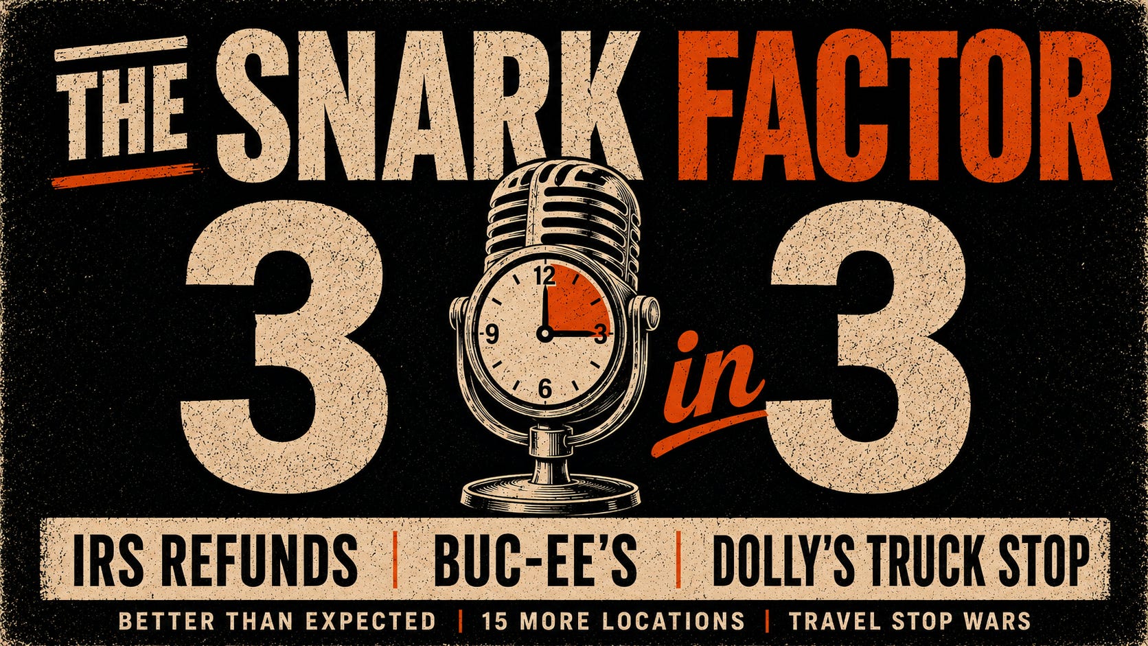 The Snark Factor 3 in 3: IRS Buc-ee’s Dolly