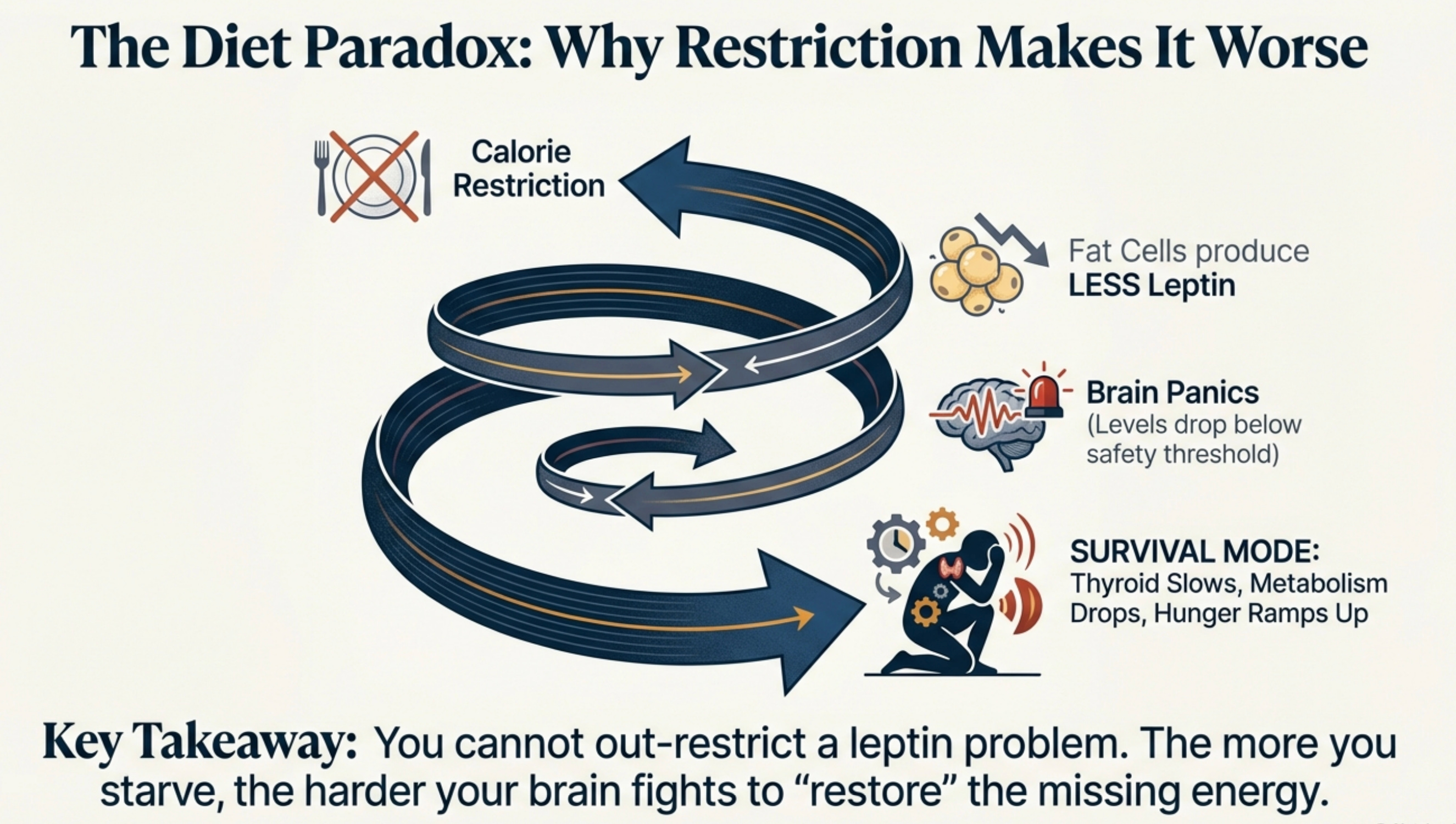 Why You Can't Lose Weight Despite Eating Less – The Leptin-Circadian Connection episode artwork