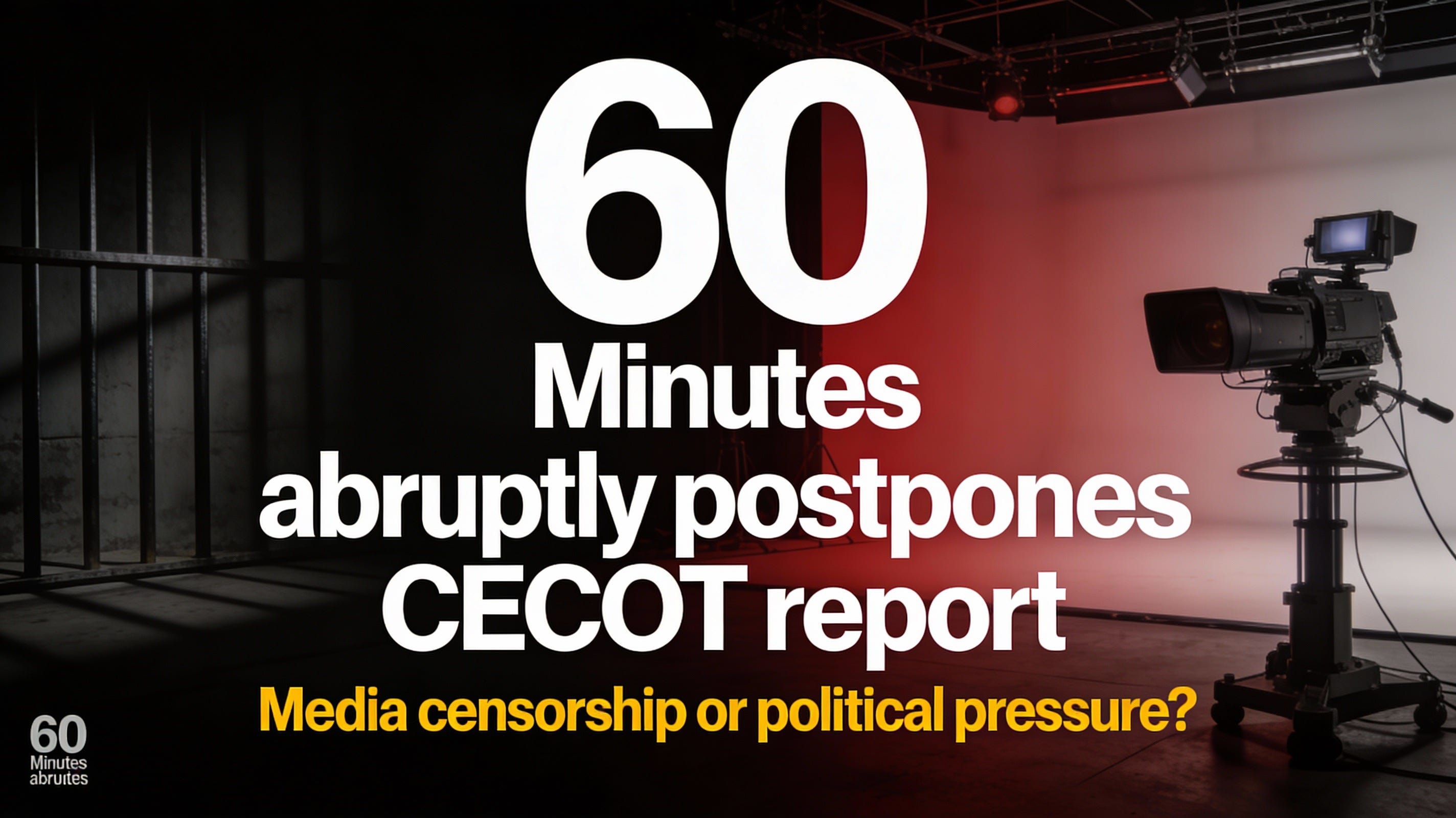 CBS silences the truth: 60 Minutes freezes revelation about the CECOT episode artwork