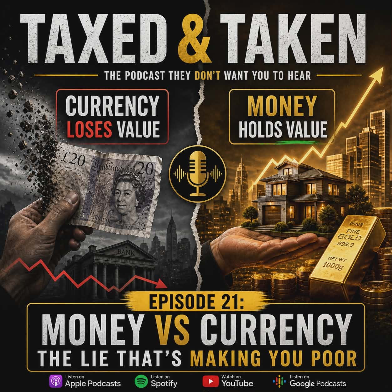 Episode 21: Money vs Currency: The Lie That Keeps You Poor episode artwork