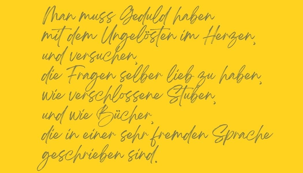 Rilke lesen, weise werden: Wie Geduld zur Superkraft wird episode artwork
