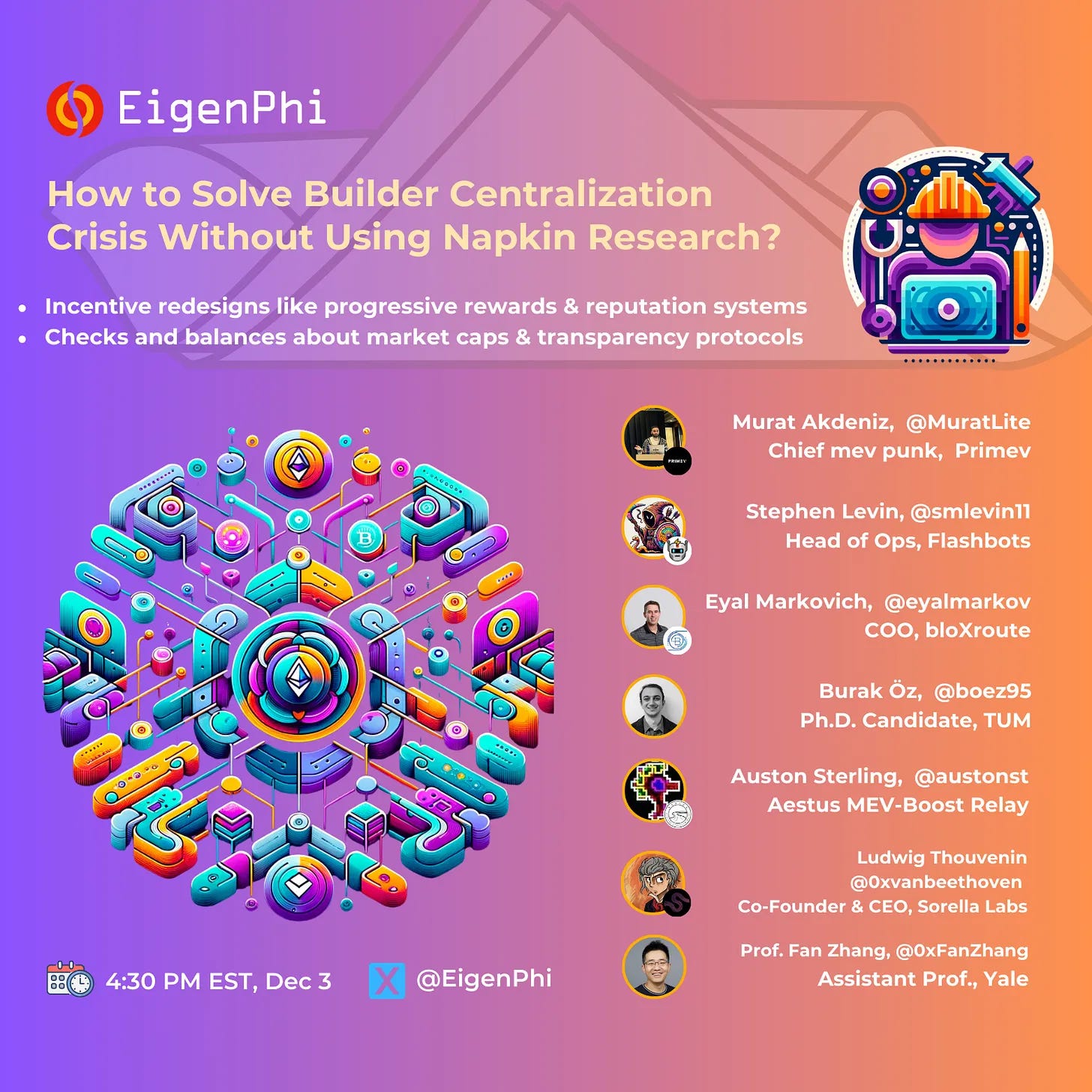 MEV Space #1: How Do We Solve the Builder Centralization Crisis Without Using Napkin Research?