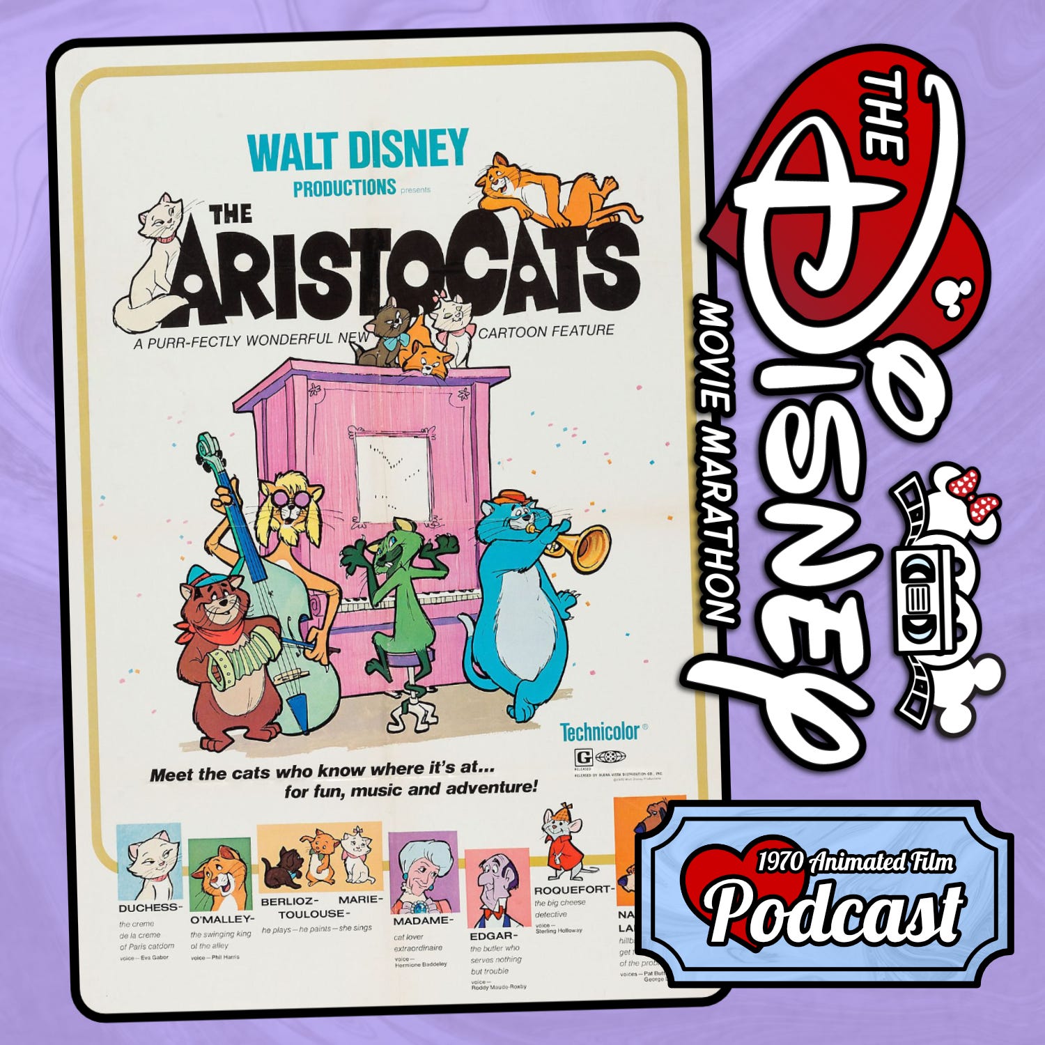 The Aristocats - 1970 Disney Film episode artwork