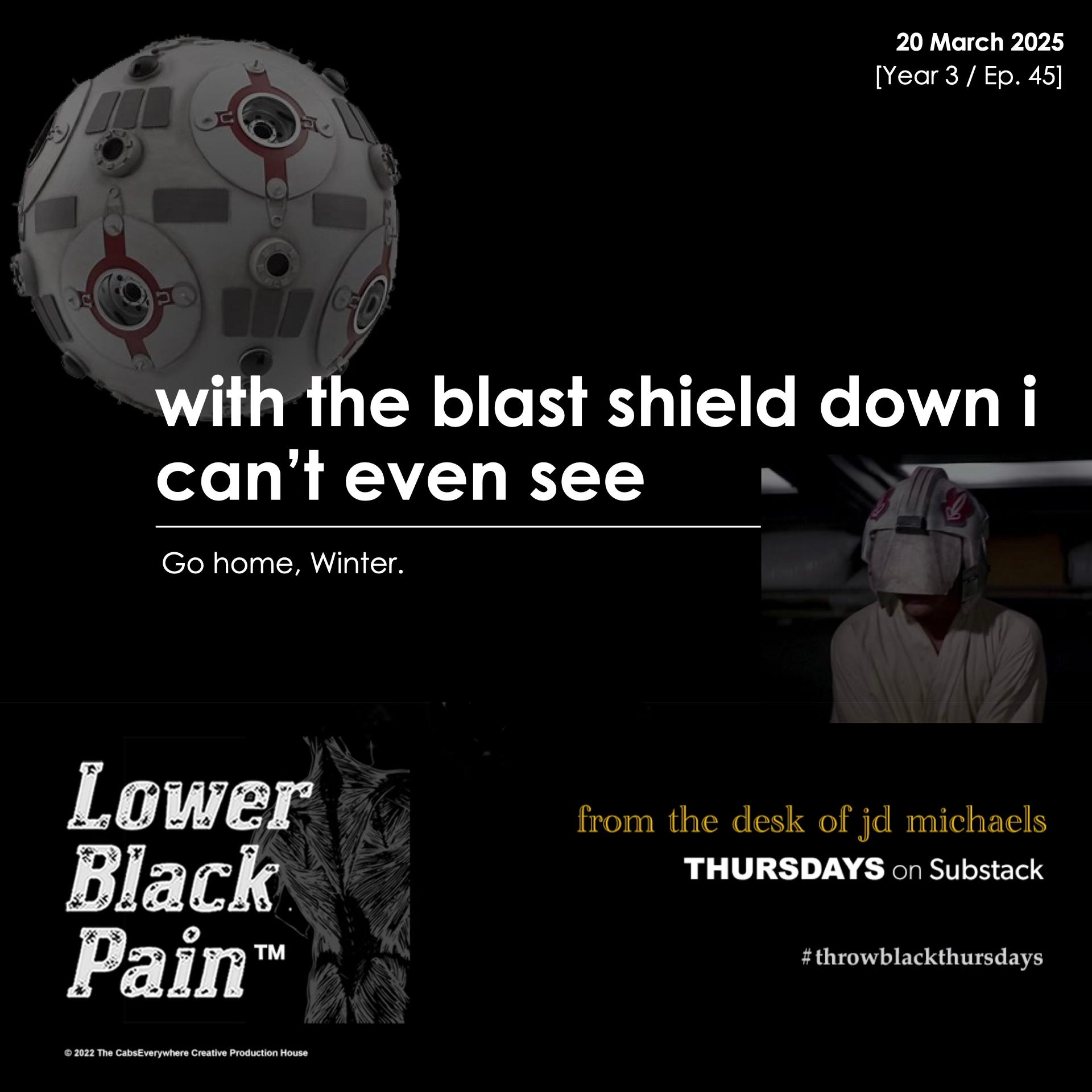 with the blast shield down i can't even see episode artwork