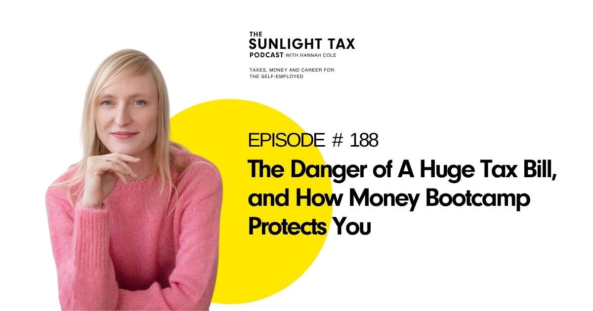 The Danger of A Huge Tax Bill, and How Money Bootcamp Protects You episode artwork