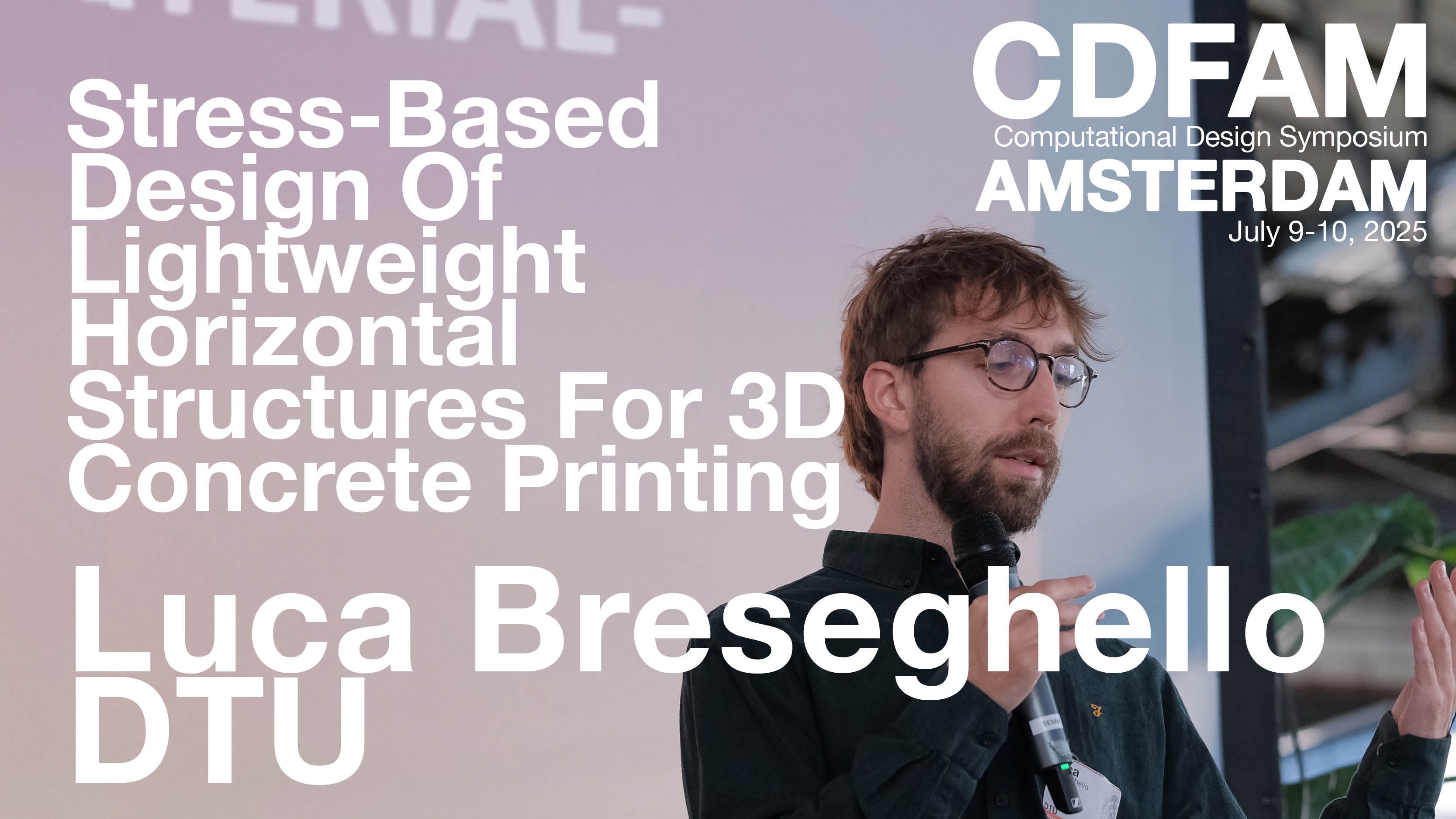 Stress-Based Design Of Lightweight Horizontal Structures For Concrete 3D Printing - Luca Breseghello episode artwork