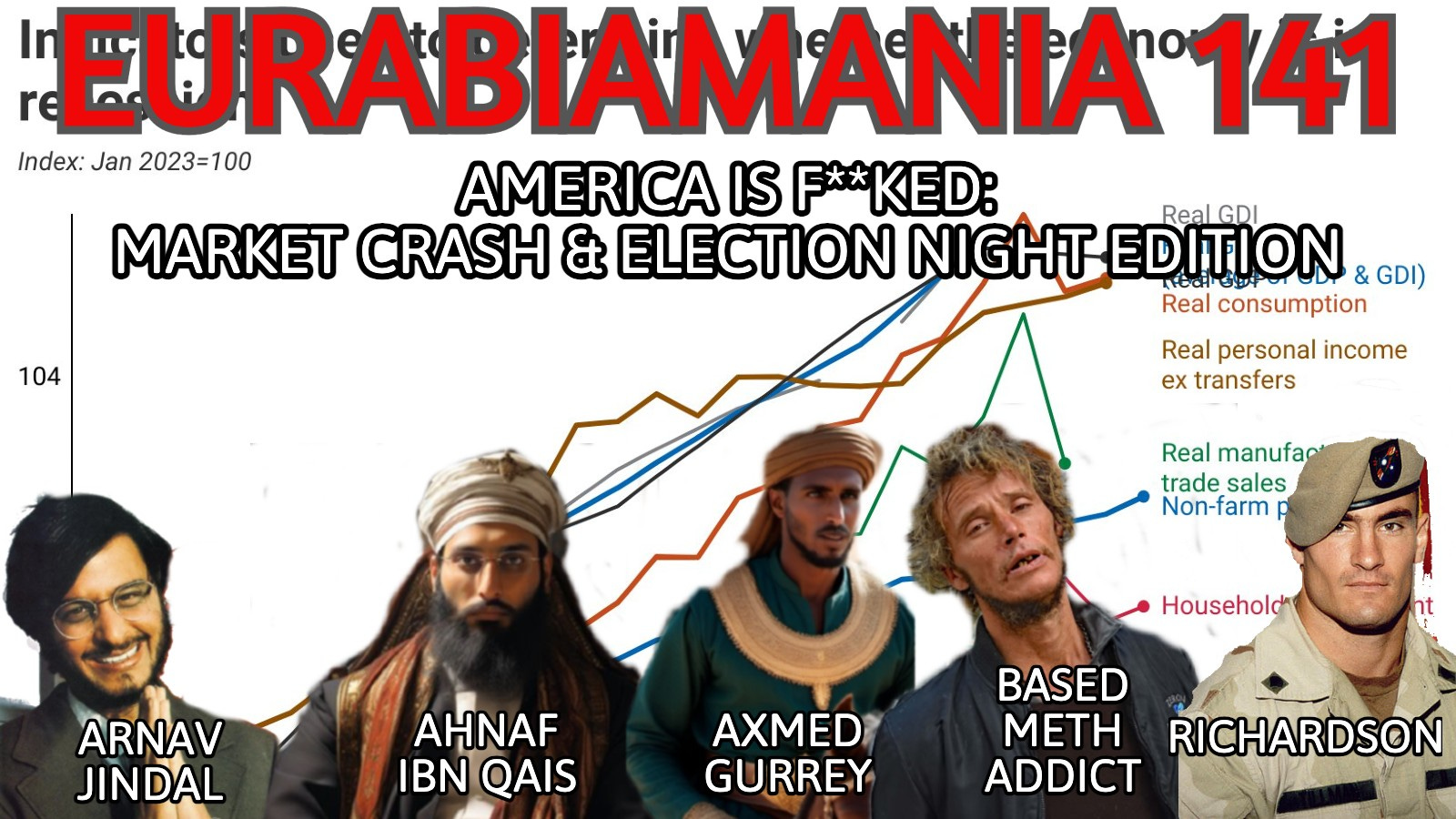 Eurabiamania 141: America is F**ked: Market Crash & Election Night Edition