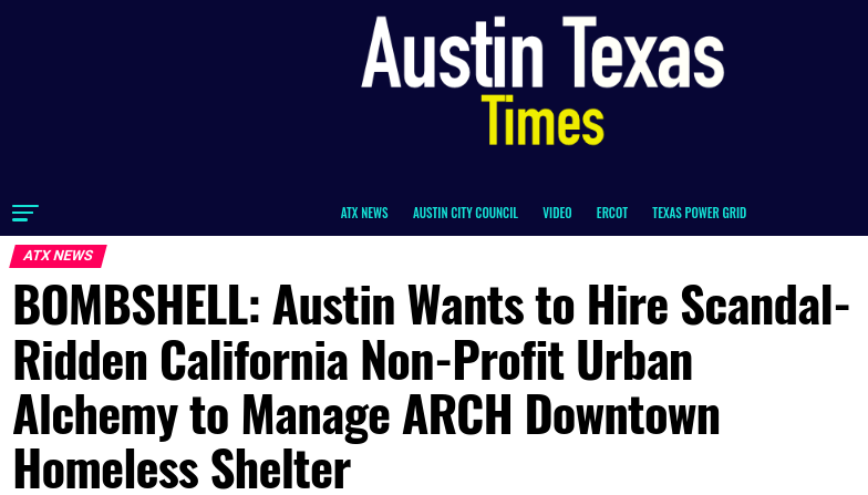 Teddy Brosevelt Show | Episode #16 - City of Austin wants to Hire Scandal-Ridden Urban Alchemy to Manage Downtown Homeless Shelter  episode artwork