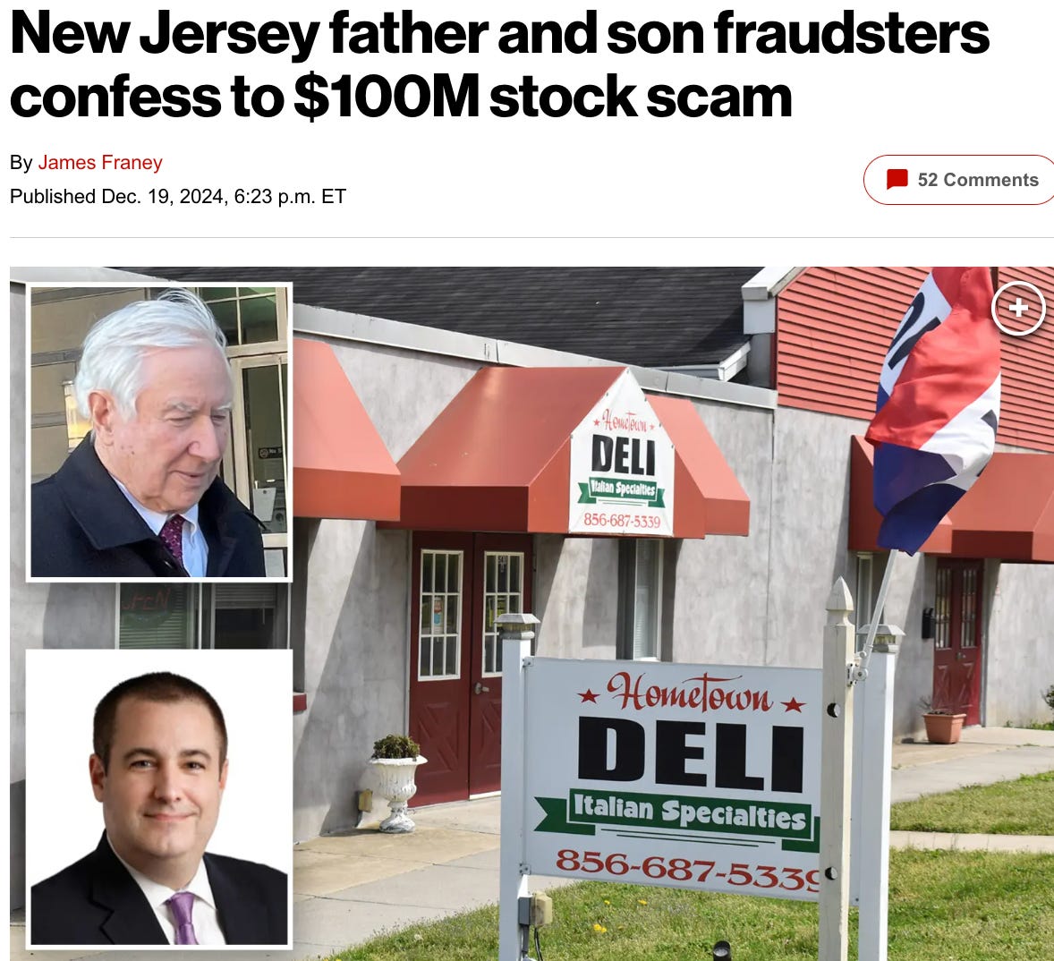 Anyone else want to start a deli fraud for $1B? 🎧 #715 (Jul 21)