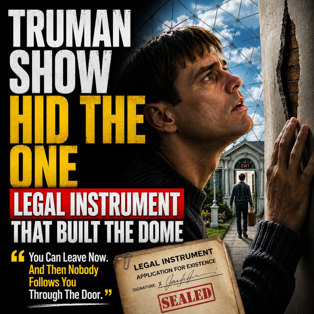 Truman Show Hid The One Legal Instrument That Built The Dome. episode artwork