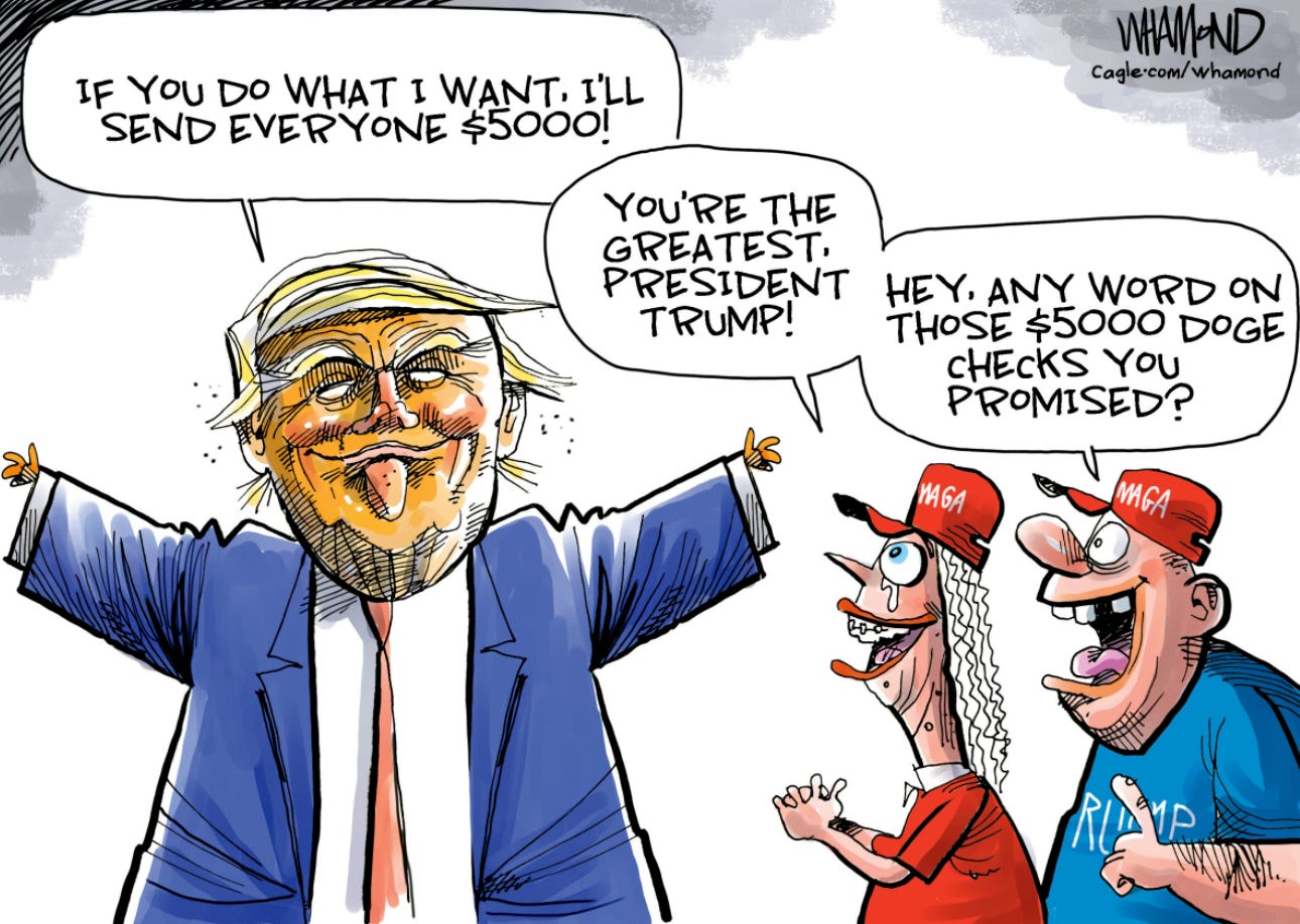 Shove Your $5000 Checks Up Your Ass, Traitor Trump episode artwork