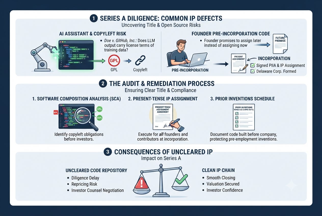 Securing the Stack: How Founders Clear IP Gaps Before Series A Diligence