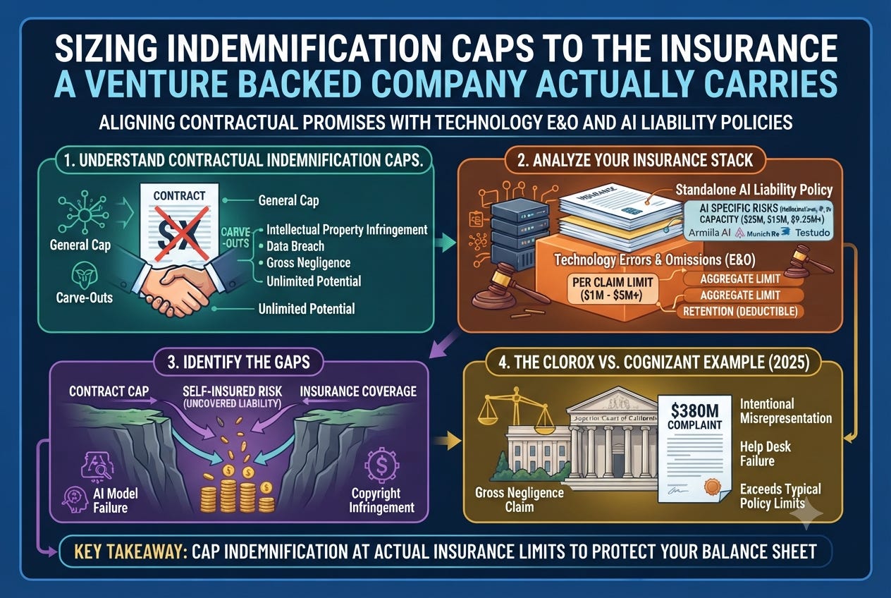 How to Size Indemnification Caps Against Insurance Limits