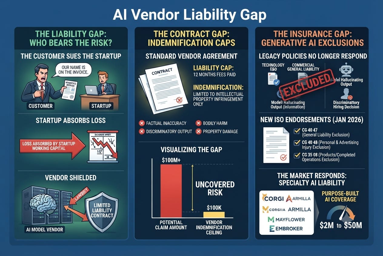 Who Pays When An AI Vendor Causes Uncovered Harm