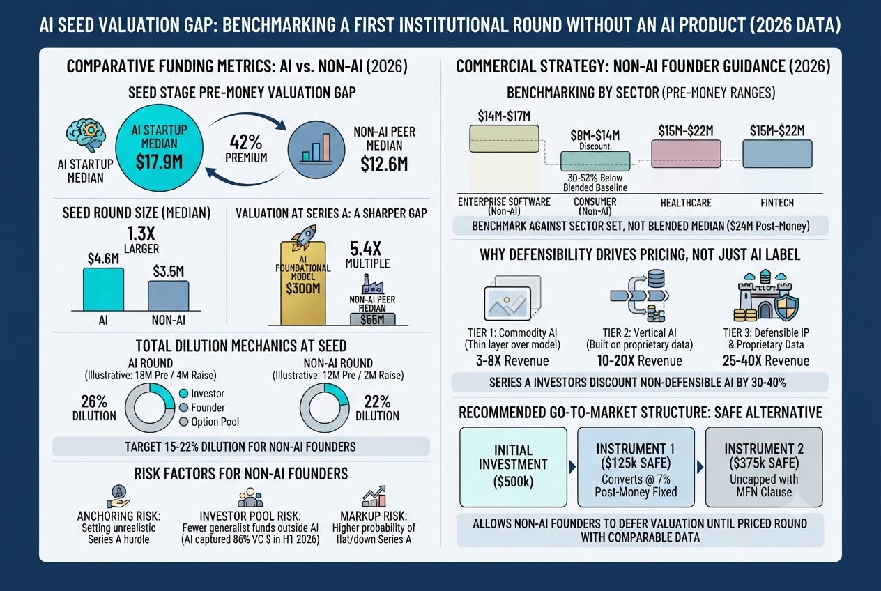 AI Startup Seed Valuation Premium vs Non AI Startups