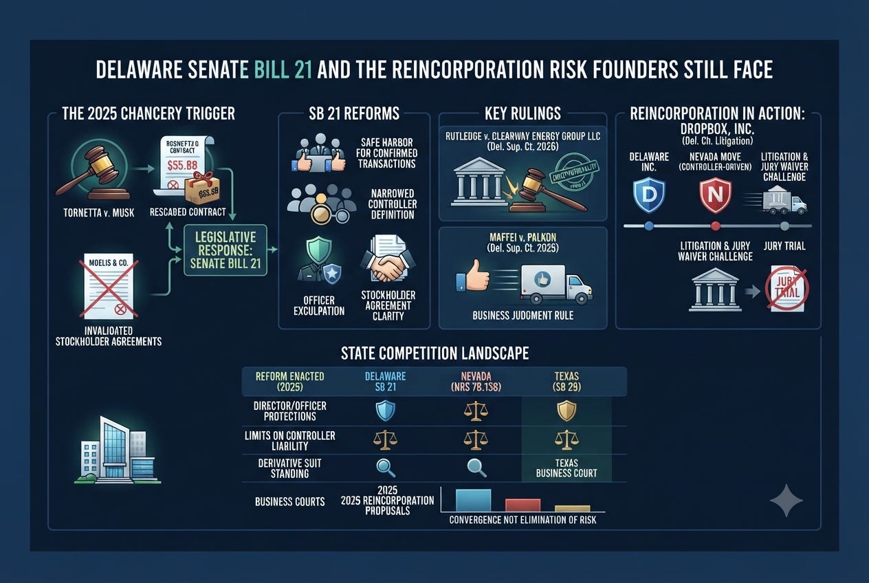 Does Delaware Still Carry Legal Risk After Senate Bill 21