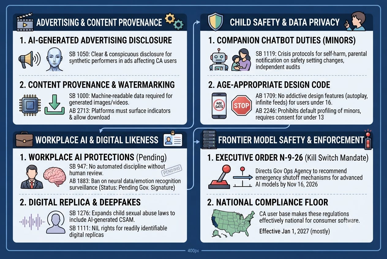 California’s AI Laws Create a National Compliance Floor