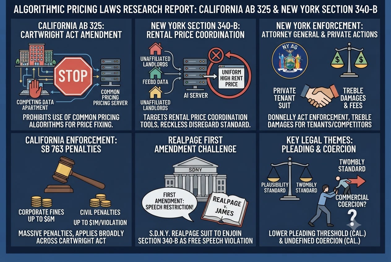 California and New York Ban Algorithmic Price Coordination