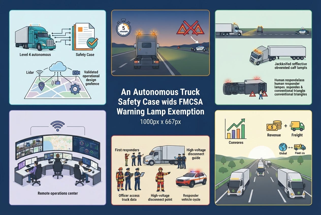 How Should a Driverless Truck Startup Build Its Safety Case