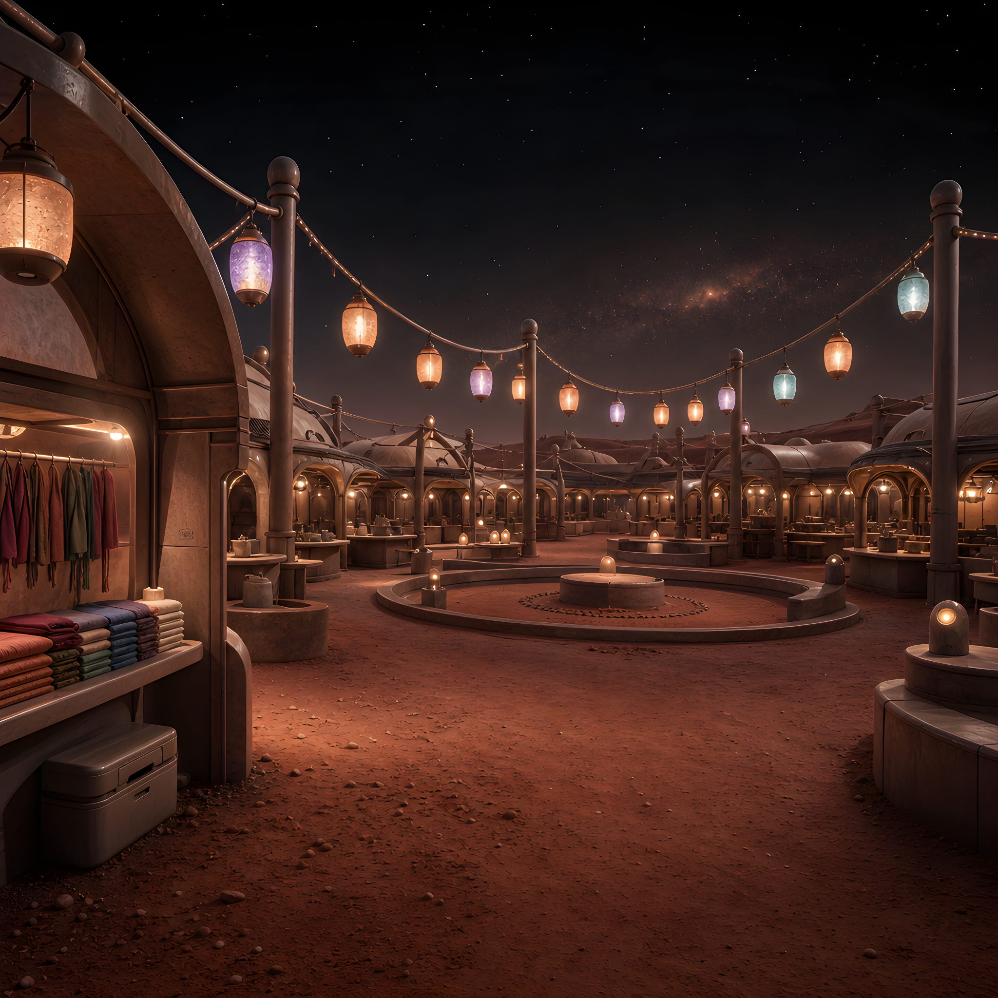 Folding Fabrics at the Martian Market - narrated by Mira Caelum episode artwork