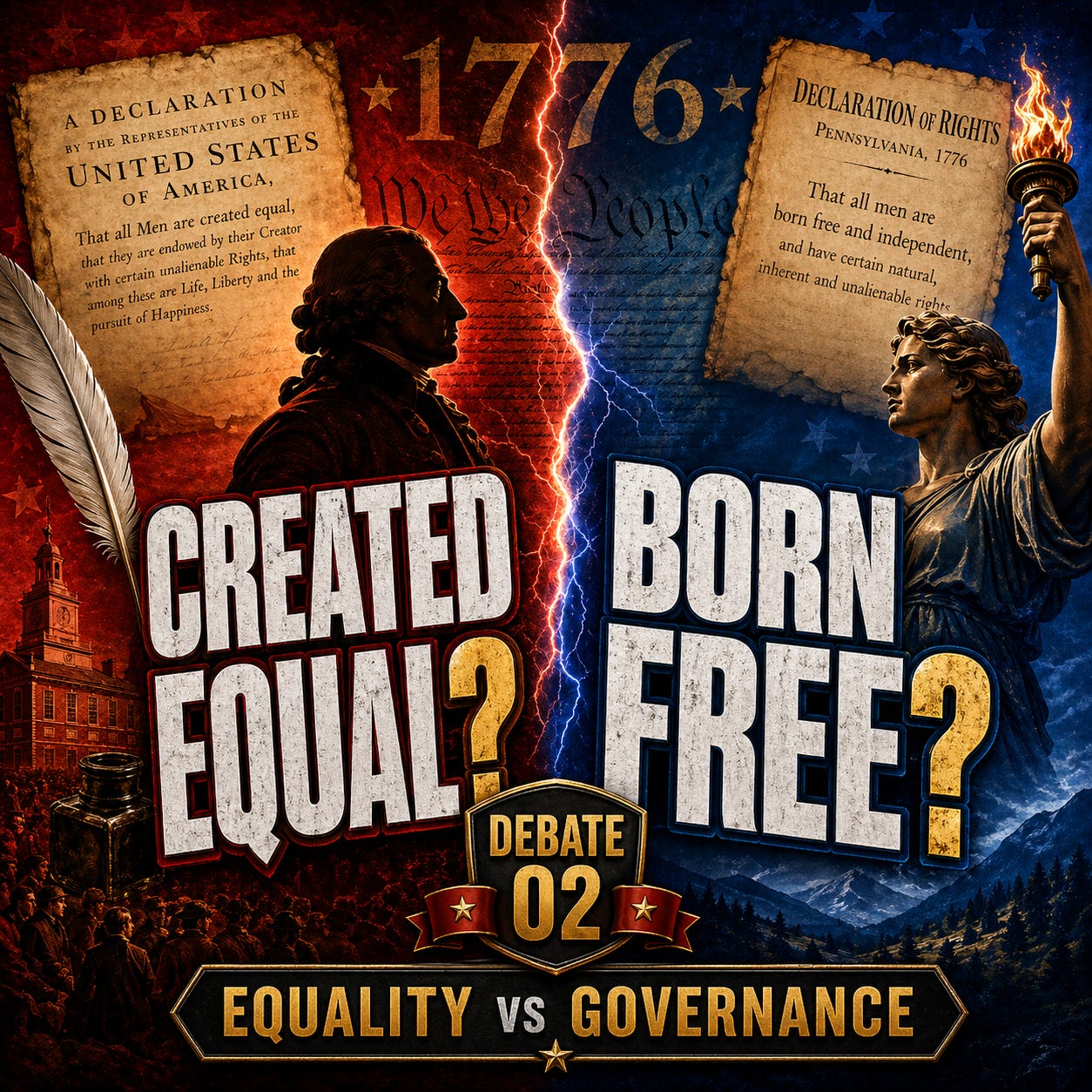 Created Equal vs Born Free: The Founding Debate America Never Settled episode artwork