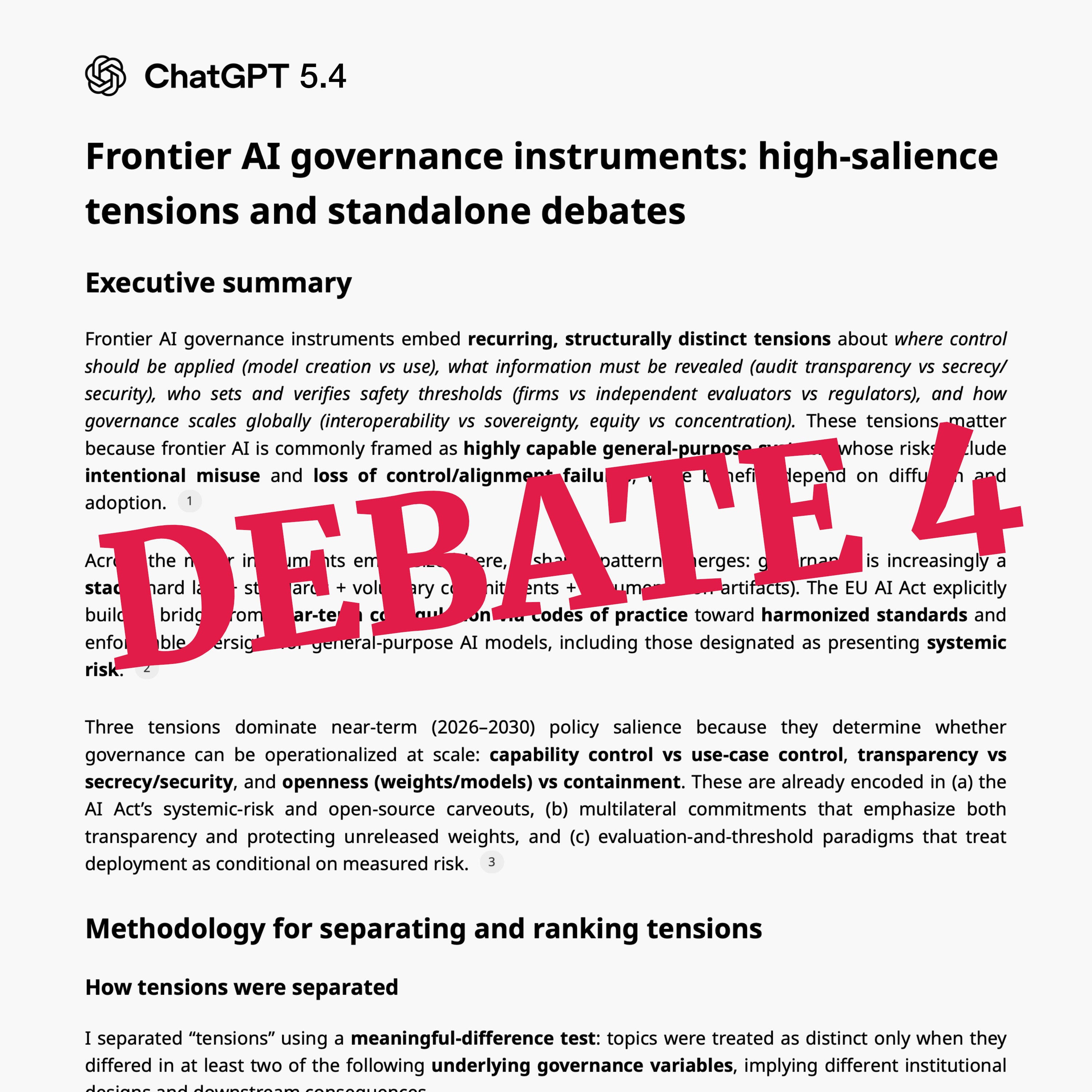 Frontier AI - Risk-Based Governance vs Rights-Based / Precautionary Constraints - Debate 04 episode artwork