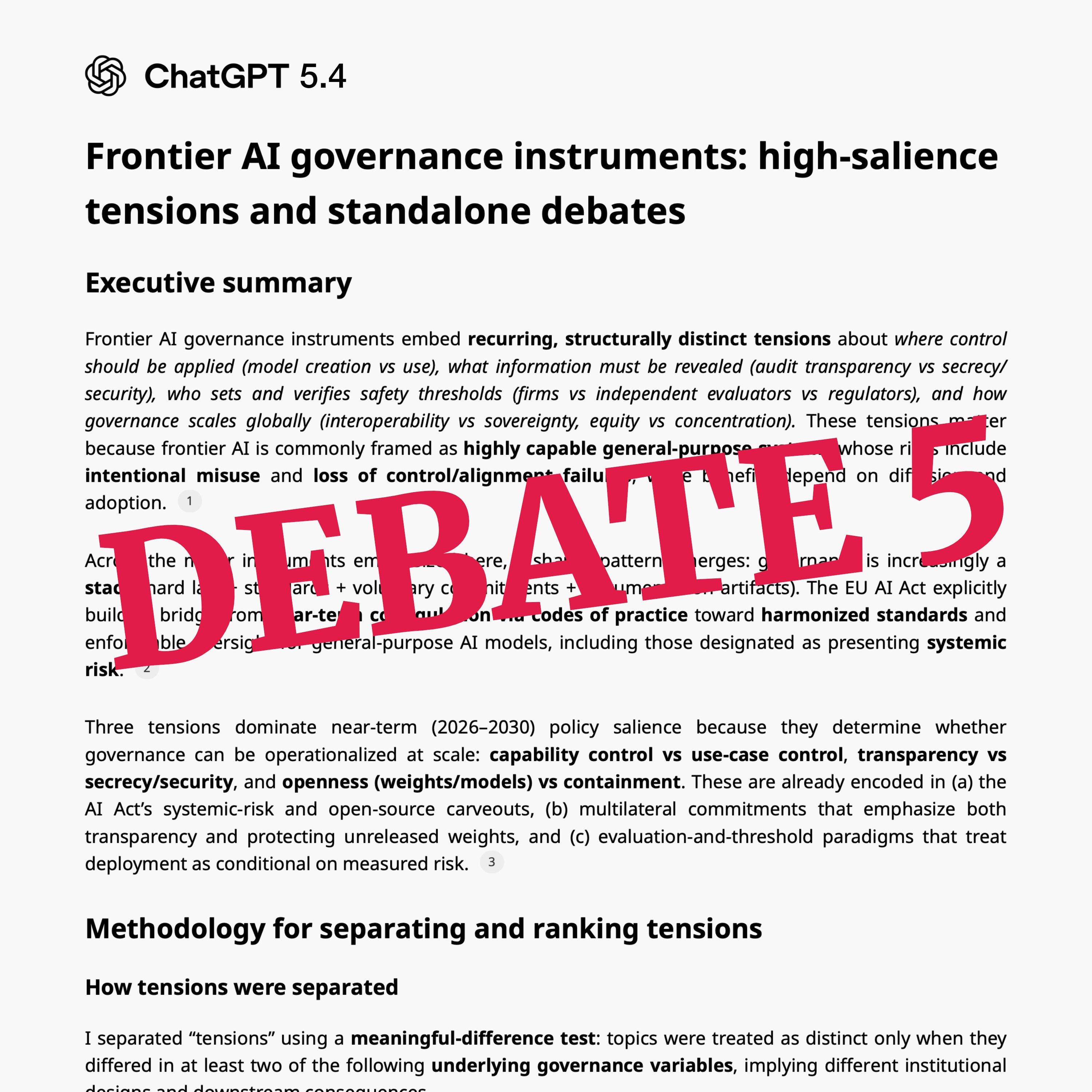 Frontier AI - Who Sets and Validates Safety Thresholds and Evaluations - Debate 05 episode artwork