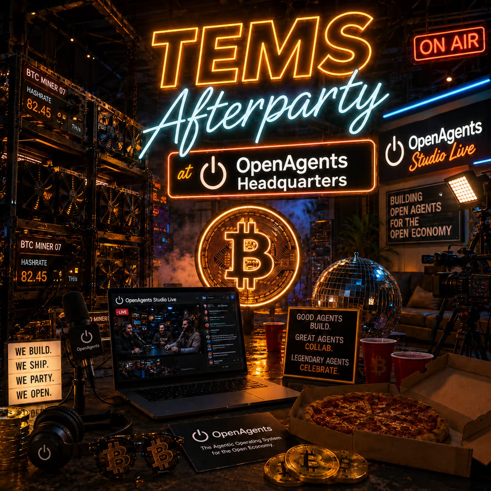 OpenAgents AfterParty at TEMS: Energy, Bitcoin Mining, and AI Compute episode artwork