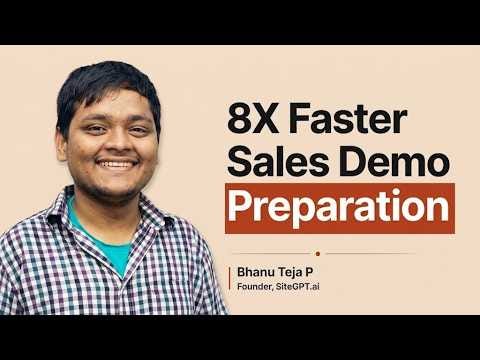 The Claude Code workflow that turns a calendar invite into a Sales demo | Bhanu, SiteGPT.ai episode artwork