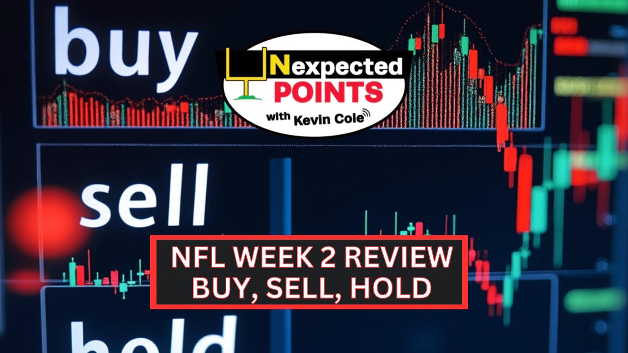 NFL WEEK 2 REVIEW: BUY, SELL, HOLD