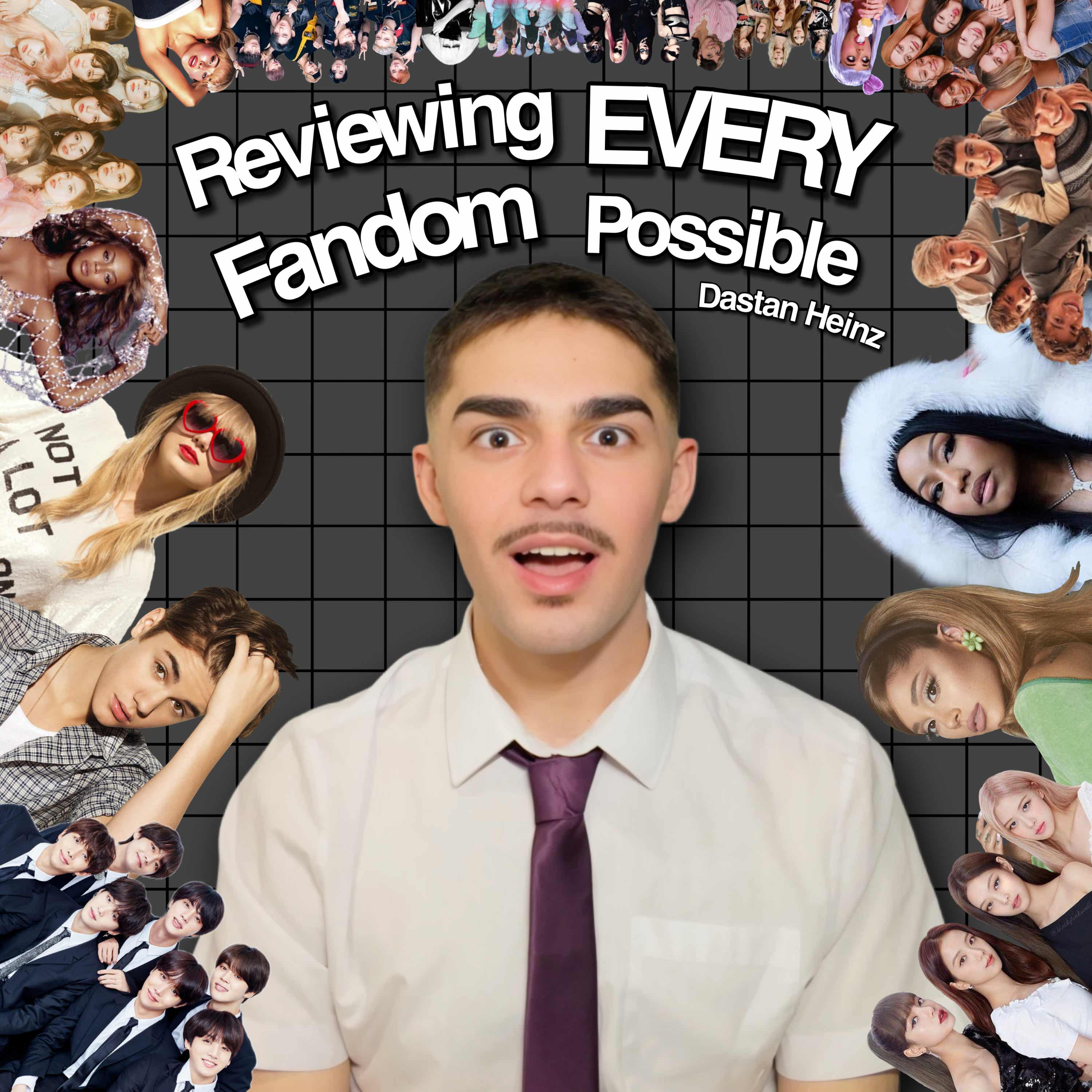Reviewing every fandom possible podcast artwork