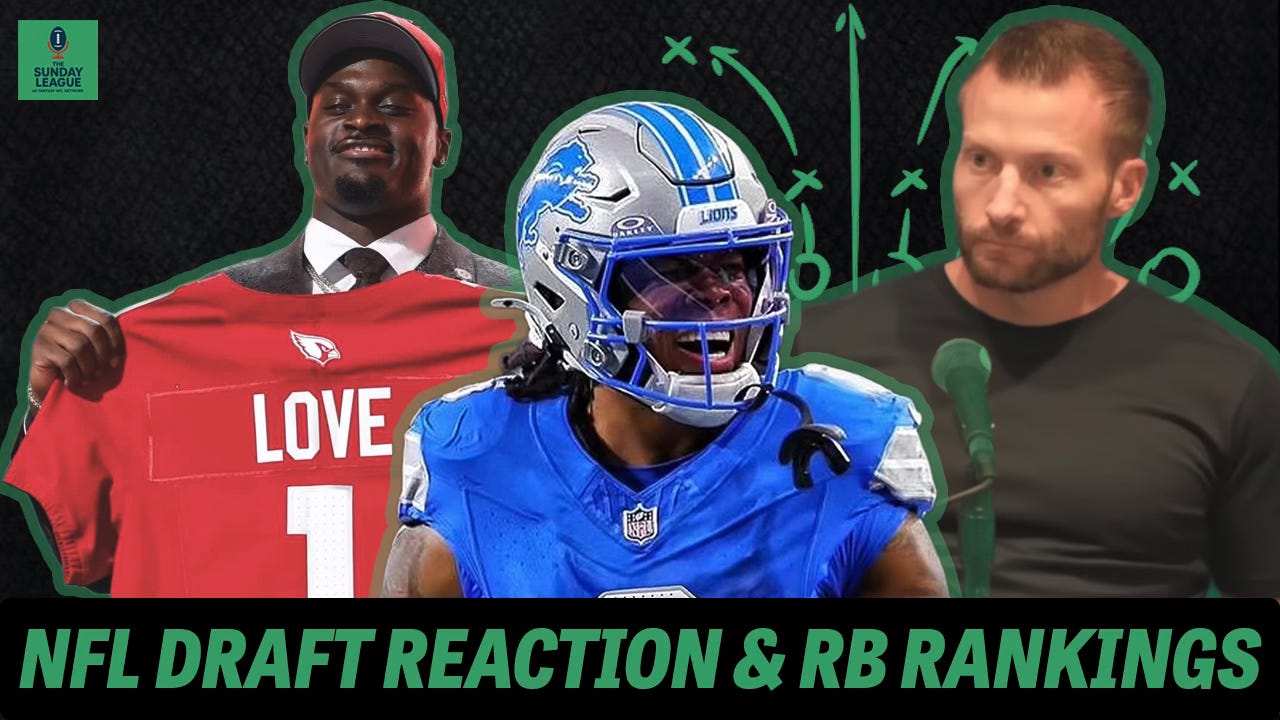 NFL Draft Reaction & 2026 RB fantasy rankings predictions: S1 EP3 episode artwork