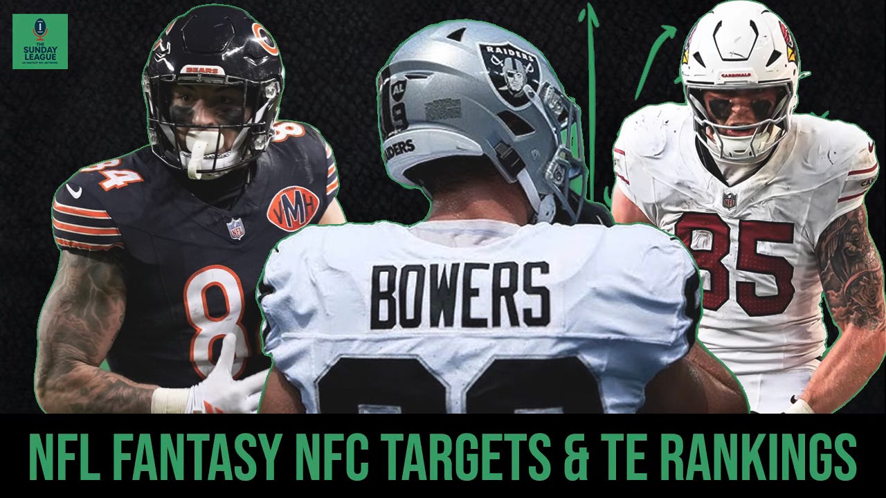 NFL Fantasy NFC deeper targets and TE rankings 2026: S1 EP5 episode artwork