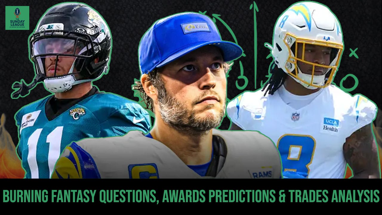 Burning NFL Fantasy questions Pt 2, Player awards & Over/Under wins predictions | S1 EP11 episode artwork