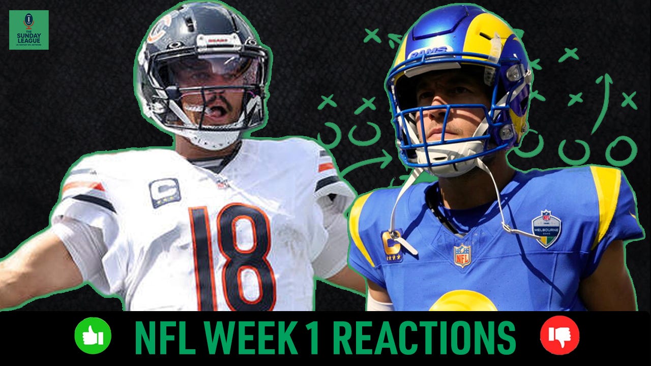 NFL Week 1 recap of EVERY game, hot takes, Week 2 start or sit āem candidates, waiver wire tips & picks | S1 Ep16 NFL Week 1 recap of EVERY game, hot takes, Week 2 start or sit āem candidates, waiver wire tips & picks | S1 Ep16