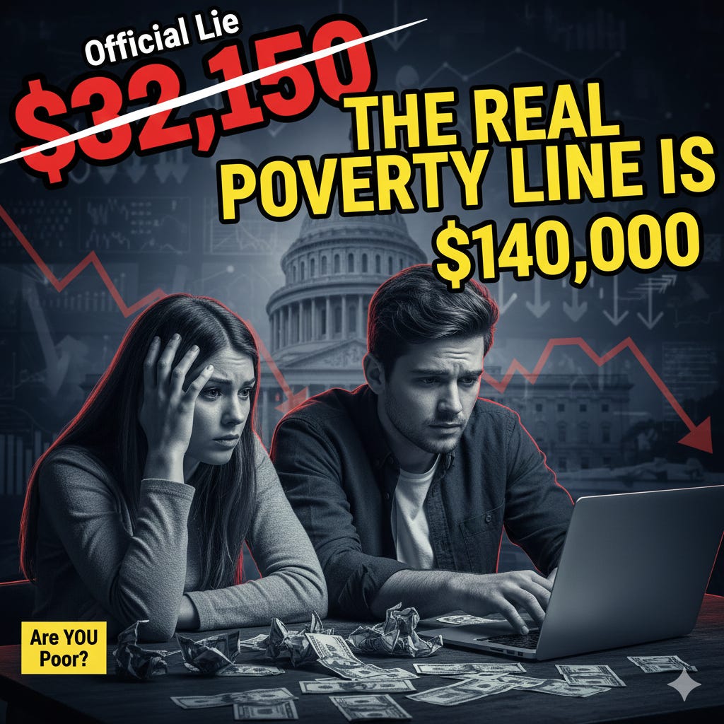 SHOCK: The Real Poverty Line is $140,000! Are YOU Poor?