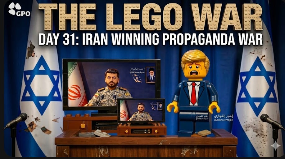 Iran War Day 32: Iran Winning Propaganda War