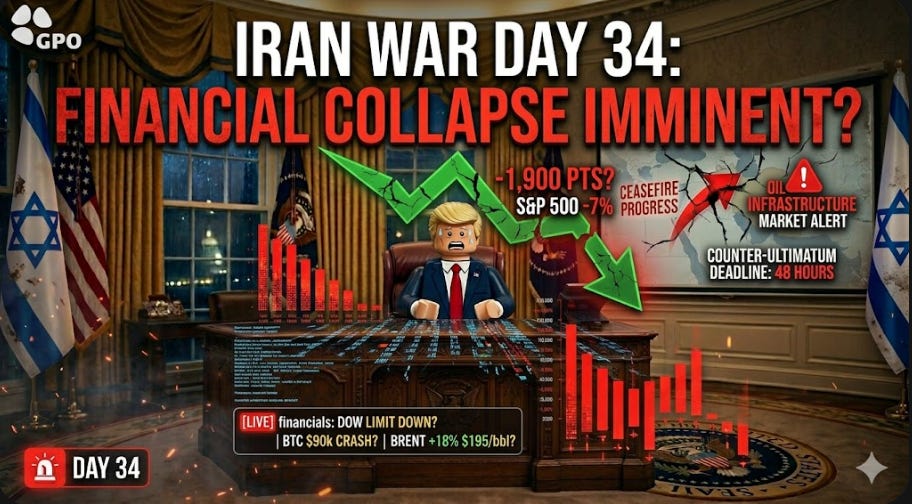 Iran War Day 34: Financial Collapse Imminent?