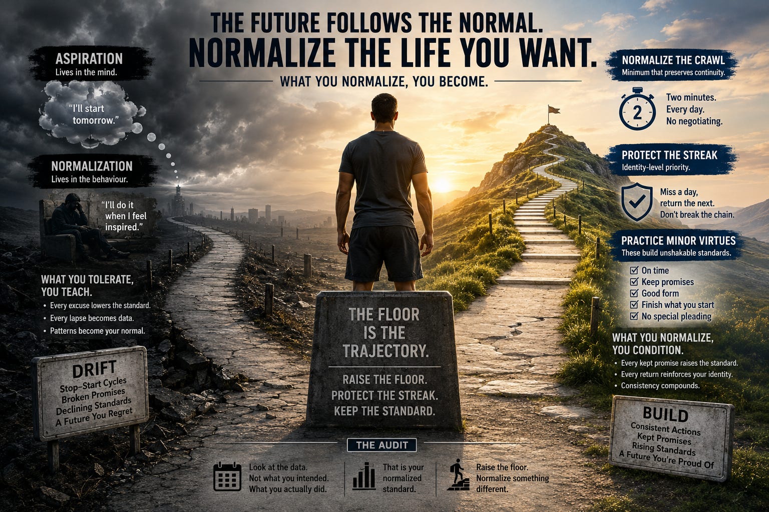 371. Your Future Isn't Built by Your Goals. It's Built by What You Normalize.