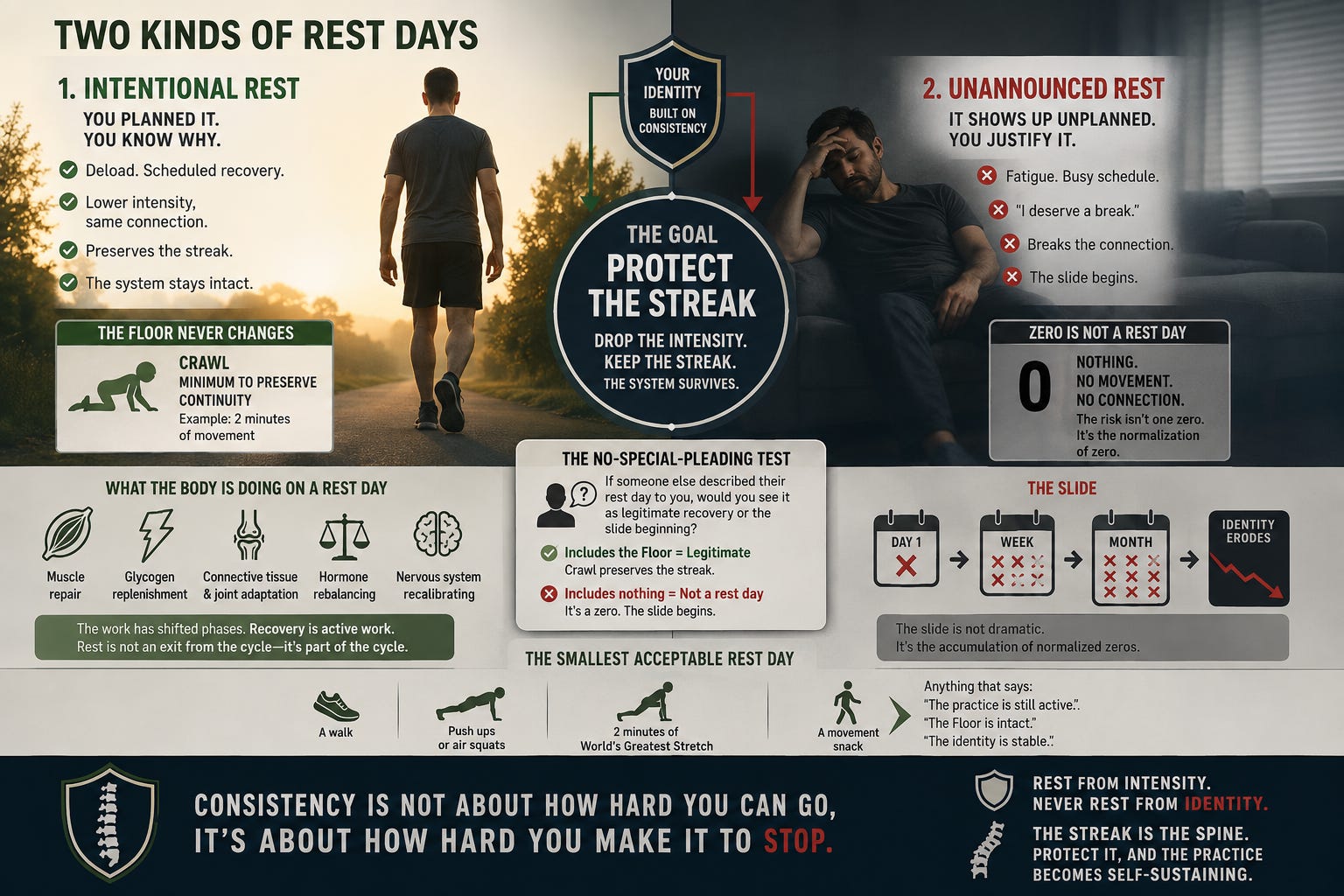 372. Rest From Intensity; Never Rest From Consistency.