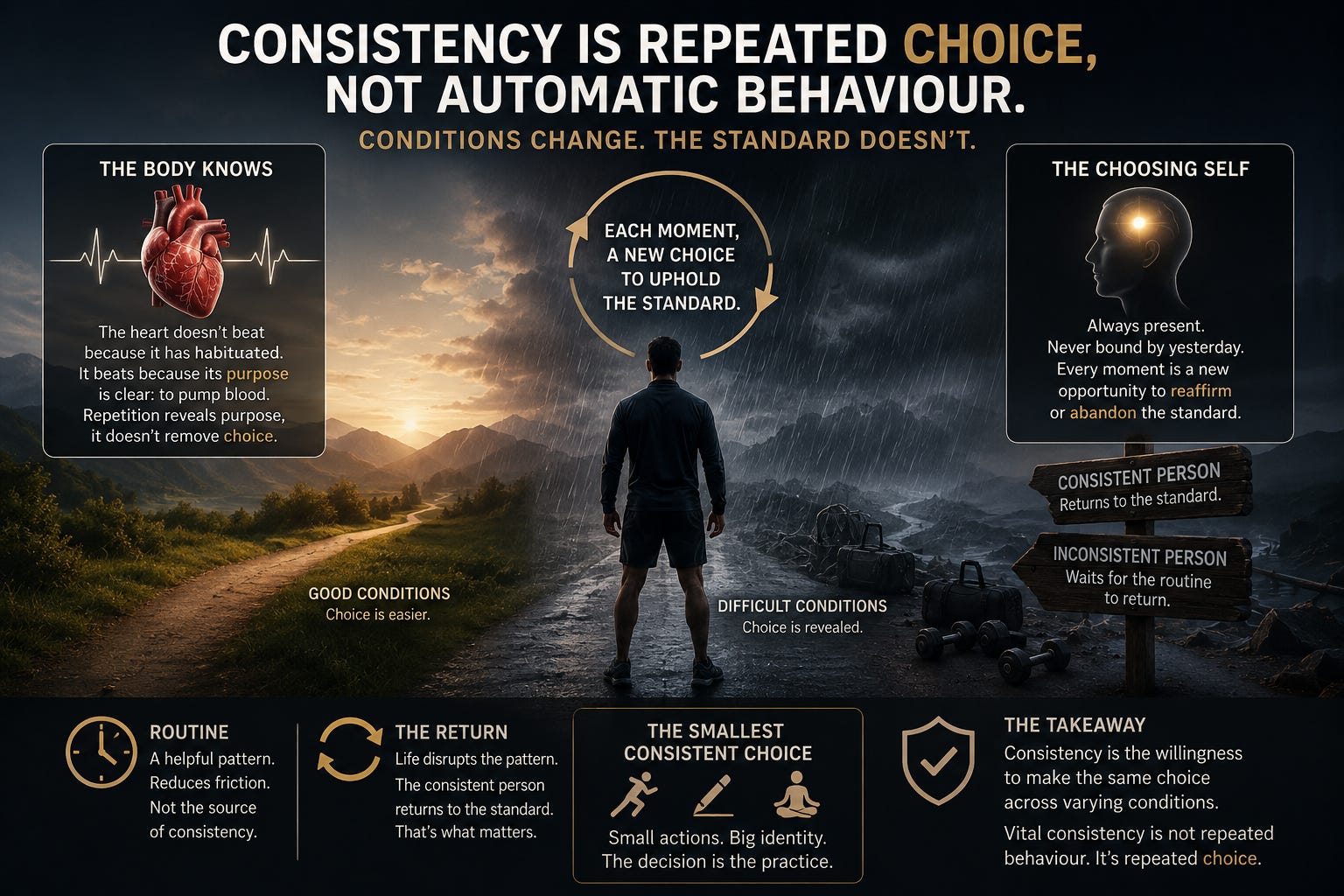 377. Consistency Isn’t Habit. It’s a Choice You Keep Making.