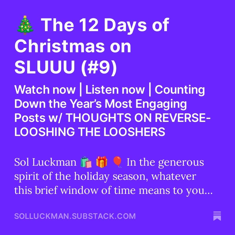 🎄 The 12 Days of Christmas on SLUUU (#9)