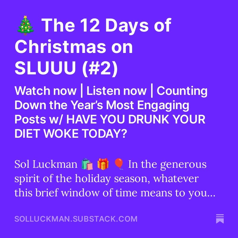 🎄 The 12 Days of Christmas on SLUUU (#2)