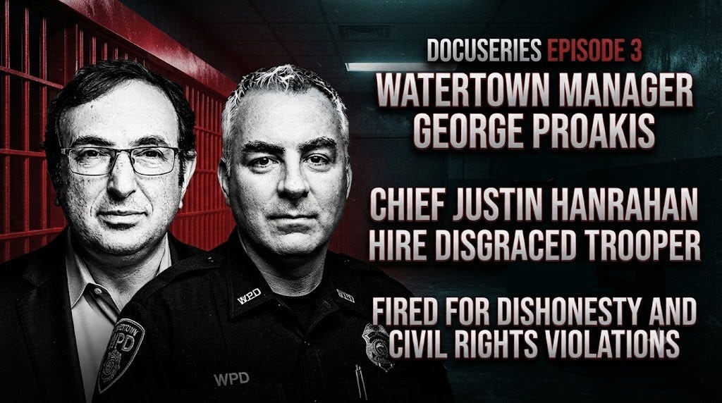 Episode 3 George Proakis and Justin Hanrahan Hired Former Trooper Fired for Dishonesty and Civil Rights Violations episode artwork