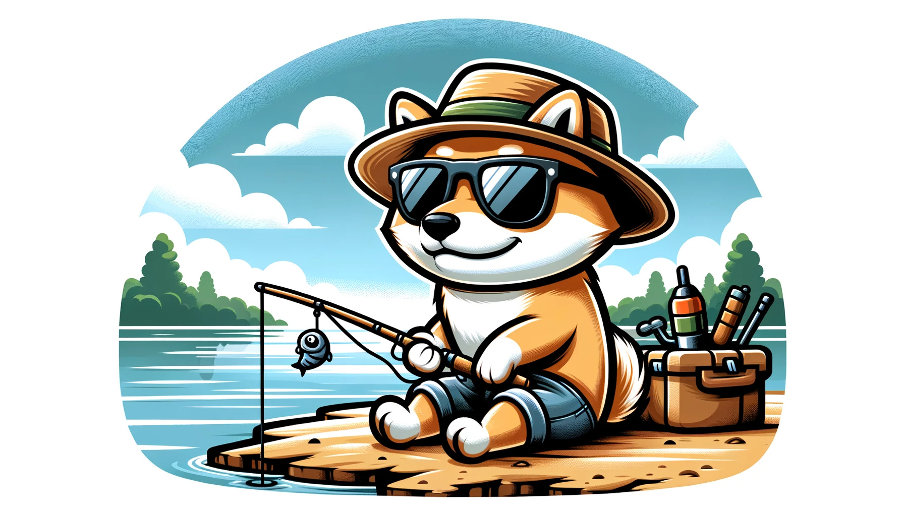 以香肉為餌釣水魚